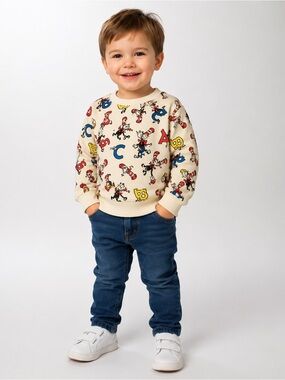 Dr. Seuss Cat in the Hat Toddler Sweatshirt 2T ABC Fleece Pullover